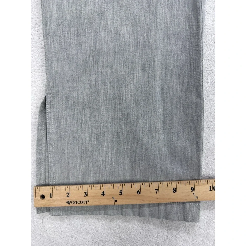 Banana Republic Women Gray Wide Leg Slit Stretch‎ Casual Pants 10R